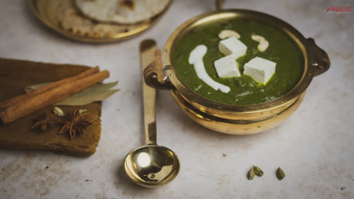 Palak Paneer at Kund Bangalore